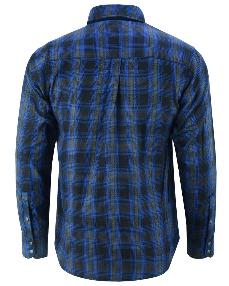 Flannel Shirt - Daze Blue and Black