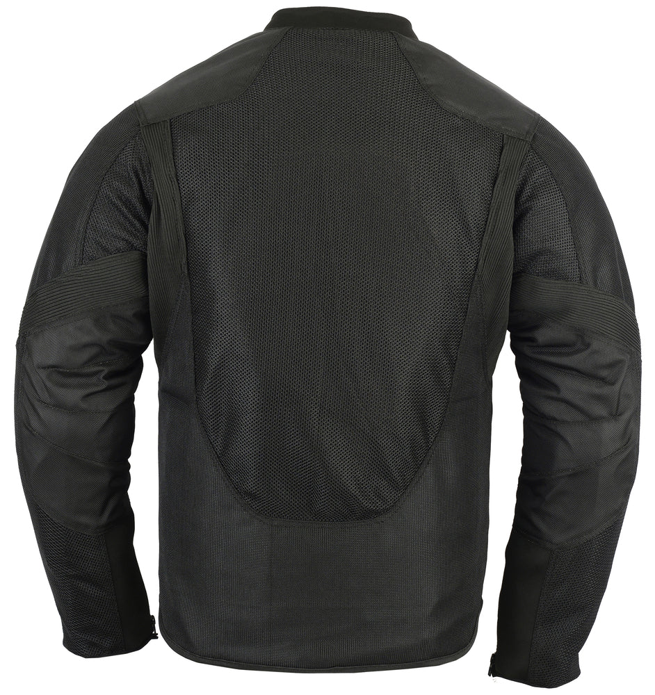 Men's Ventilated Mesh Motorcycle Jacket – Sporty, All-Season