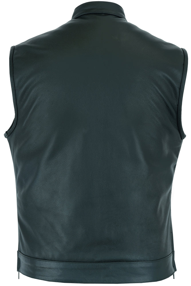 Men's Double Crosser Motorcycle Vest - Black