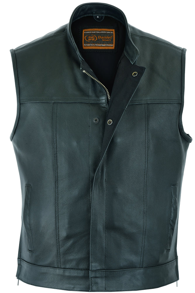 Men's Double Crosser Motorcycle Vest - Black