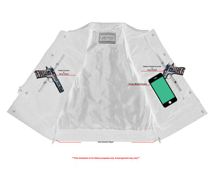 Eclipse Black Motorcycle Vest - Hidden Smart Access Pockets & Durable Lining